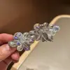 Novo Estilo Coreano Hairpin de Temperamento de Luxo Leve Coleção de Strass Acessório de Cabelo Bico de Pato Moda Doce Clipe Lateral para Cabelo Acessório de Cabelo