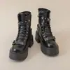 Estilo Británico Dr. Botas Martens Mujer 2026 Otoño Nuevo Punk Y2K Pequeñas Tacón Grueso Con Cordones Botines Botas de Motocicleta