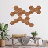 Explosões Transfronteiriças Geometria de Diamante de Madeira Padrão de 6 Peças Pingente Criativo para Casa Sala de Estar Quarto Decoração de Casa Vestido de Festa