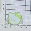 Brillo Fino Rojo y Verde Gatito de Cabeza Grande Dibujos Animados Accesorios para Joyería DIY Gato Niña Dulce Nicho Accesorios para el Cabello de Alto Valor