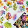 Grande Venda 30 Adesivos Pet Estampados a Quente Estéreo Folhas e Plantas Estilo Ins Adesivos À Prova D'água Material de Decoração para Conta de Mão