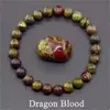 Pulsera Popular Transfronteriza Temu Xiyin Tk con Cuentas Hecha de Aventurina Verde Ojo de Tigre Pulsera Elástica Hecha a Mano