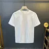Nueva Camiseta de Manga Corta Bordada Simple y Versátil para Hombre Color Sólido Cómoda Casual Top de Media Manga Primavera y Verano 2026