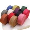 Bolsa de libro de lona de poliéster algodón a color directo de fábrica con bolsa de cinturón para yoga, cinturón portátil, cinta de tejido plano