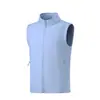 Chaleco impermeable estilo montaña para hombre, primavera y otoño, cuello alto, cortavientos, chaleco laminado con cremallera casual para deportes al aire libre de pareja para mujer