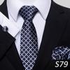 Corbata para Hombre Formal de Negocios Jacquard Rayado Novio Boda Maestro de Ceremonias Ropa de Trabajo Corbata Estilo de Alta Gama para Hombre