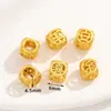 Novo Estilo Chinês Banhado a Cobre Ouro Real Contas de Gota de Óleo Espaçador Pingente Geométrico Dourado Antigo Pulseira Charme Acessórios de Joias DIY