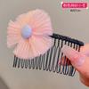 Peine de Flores para Niña Peine para Cabello Roto de Niños Artefacto Peine para el Cabello Flequillo de Niña Celebridad de Internet Acabado Tarjetas para el Cabello Peine para Cabello Roto Tocado