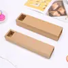 Caja de Embalaje para Pastel de Luna Estilo Deslizante Largo 50g, Caja para Macarons, Caja de Galletas de Papel Kraft para Pastelería de Chocolate