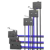 Kaximing ZIPPY Microinterruptor Impermeable con Cable Tripode Limitador de Carrera Detección SM1
