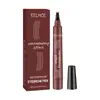 Lápiz de Cejas Salvaje Eelhoe de Cuatro Puntas Rojo-Marrón - Modifica la Forma de las Cejas, Rellena las Cejas, Crea un Look Natural y Denso, Disponible en Múltiples Colores