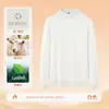 Suéter de Lana y Tencel de Cuello Medio para Hombre Nuevo Otoño e Invierno Cálido de Cuello Medio Prenda Base Superior