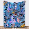 Manta de Franela de Stitch de Dibujos Animados Más Vendida de Amazon Manta Estampada Digital Manta para el Hogar