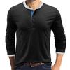 Camisa Henry para Hombre Europea y Americana Otoño e Invierno Camiseta de Manga Larga para Hombre Camiseta para Hombre de Exportación Tops de Manga Corta Ropa al por Mayor