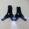 Lanterna de LED luvas de pesca acampamento corrida ciclismo iluminação meia luva com luz luvas de pesca noturna luvas de luz para corrida noturna