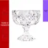 Tigela de Vidro Cristal Jade Prato de Frutas Doce Transparente Pequeno Prato de Frutas Taça Salada 2026 Novo Modelo Tendência