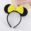 Diadema de Cabeza de Mickey Popular de Venta Caliente Transfronteriza Dibujo Animado Lindo Moño Diadema de Minnie Fiesta de Vacaciones para Niños Diadema Sencilla para Niñas