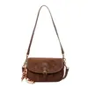 Diseño Transfronterizo Bolso de Hombro para Mujer Otoño e Invierno Nuevo Moda de Alta Gama Retro Casual Mate Hombro Popular Bolso Cruzado Tendencia