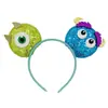 Diadema Infantil Transfronteriza Estilo Diadema Monstruo de la Universidad Verde Mickey Niño de Ojos Grandes Juego de Rol Animales Cubre-Cabeza