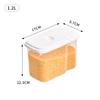 Tarro de plástico para granos de estilo japonés, a prueba de humedad, para leche en polvo, recipiente para alimentos, recipiente para almacenar granos, caja de almacenamiento para refrigerador