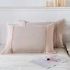 Capa de Travesseiro de Gaze Lyocell Tencel Anti-Pilling Antiderrapante Modelo 2025, um Pacote de Capas de Travesseiro Domésticas para Separar Óleo e Baba