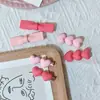 Horquilla Rosa Dulce Amor Lazo Flequillo Pinza Lateral Corazón de Niña Pinza Suave Linda de Pato Accesorios para el Cabello Tocado
