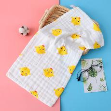 Toalla de gasa de algodón arrugada de seis capas de 25 x 50 cm, toalla pequeña para niños, toalla facial, toalla cuadrada, toalla de baño para bebés