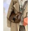 Nova Bolsa Transversal Retrô da Moda Trendy Francesa de Nicho Bolsa de Ombro Único Selim Saint-Mi Design de Nicho Bolsa Transversal para Mulheres