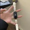 Meia Pulseira de Strass de Vidro Adequada para Pulseira Xiaomi Mi Band 11, Pulseira de Couro com Strass de Coração e Estrela para Xiaomi Mi 9 Nfc 8