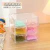 Caja de Almacenamiento Transparente para Organizar Cuentas, Cristales, Caja de Joyería Hecha a Mano con Múltiples Compartimentos, Clasificación de Accesorios