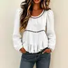 2026 Amazon Europeo y Americano transfronterizo estilo nuevo suéter irregular camisa de mujer top casual de mujer