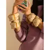 Bonita pulsera para lavarse la cara con tostada de queso ~ pulsera antigoteo y antihumedad con artefacto para lavar el pelo del intestino grueso
