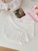 A367 Roupa Íntima Feminina Fio de Algodão Lyocell 10A Algodão Puro Virilha Antibacteriana Amiga da Pele Respirável Shorts Triângulo de Cintura Média