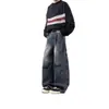 Jeans Lavados High Street Americanos para Hombre Primavera 2025 Nueva Marca de Moda Pantalones Rectos Sueltos Pantalones de Pierna Ancha Juveniles
