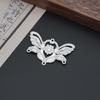 Estilo Antiguo DIY Aleación Goteo de Aceite Poroso Mariposa Flor Accesorios Dinastía Han Cheongsam Hecho a Mano Horquilla Corona para el Cabello Material Accesorios
