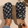 2026 Verano Europeo y Americano Transfronterizo Comercio Exterior Talla Grande Mezclilla Modernas Suela Gruesa Punta Cerrada Chanclas Birkenstock Venta al por Mayor