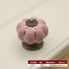 Branco Marfim Alça de Abóbora Estilo Europeu Moderno Simples Pastoral Rústico Gaveta Armário Porta de Guarda-roupa Desenho Animado Alça de Cerâmica