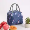 Bolsa Térmica Estampada para Marmita de Estudante Bolsa Térmica para Almoço Bolsa Térmica Fria Bolsa Térmica Quente Grande Capacidade Bolsa para Marmita de Estudante