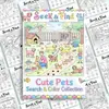 Compra directa transfronteriza de 10 hojas por paquete de divertidos pósters para colorear de búsqueda de objetos, libros de dibujo interactivos para niños pequeños, papel para colorear educativo para niños