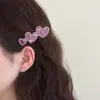 Presilha de Cabelo com Strass Estilo Coreano para Mulheres, Elegante e Luxuosa, Presilha Lateral de Alta Qualidade para Cabelo da Testa, Presilha BB que Não Danifica o Cabelo