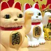 Sello de Bendición Solar Automático de 6 pulgadas con Movimiento de Mano Gato de la Suerte Flor Adorno de Moda Manualidad Decorativa