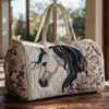 2026 Nova Série Animal Cavalo Transfronteiriça Bolsa de Viagem Acolchoada Portátil para Curta Distância Bolsa Multifuncional para Esportes Fitness
