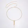 La Mejor Venta de Amazon Nueva Cadena de Cintura Mariposa de Circonita Simple de Pedrería Transfronteriza Fabricante Venta Directa Cadena Corporal de Cintura
