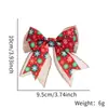 Lazo de Cuadros de Arpillera Navideño Accesorios DIY para Caja de Regalo de Fiesta Festiva Decoraciones Navideñas Lazo Pequeño