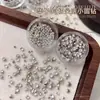 Pedras Strass Redondas com Base Pontiaguda e 33 Facetas Hua Zi 33, Decorações para Unhas, Pedras Strass Multifacetadas Brilhantes de Alta Qualidade para Nail Art