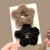 Grampo de Pelúcia Outono e Inverno Coleção Feminina Grampo Exquisito de Alto Padrão Urso Fofo Estrela de Cinco Pontas Presilha de Uma Palavra Presilha BB Acessórios de Cabelo