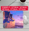 Alfombrilla de ratón para juegos de chica con orejas de gato Cyberpunk Borde antideslizante bloqueado Borde pequeño Alfombrilla para teclado de oficina para juegos Múltiples tamaños