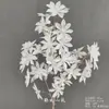 Flores Artificiais Brancas para Decoração de Casamento, Flores de Seda, Ornamentos de Flores Artificiais, Arte Floral Seca, Materiais de Rosa, Arranjo de Flores para Corredor, Arranjo de Parede e Chão