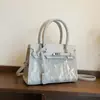 Bolso de Mano para Mujer 2026 Nuevo Modelo Bolso de Hombro Platino para Viajes Diarios Gran Capacidad Bolso Cruzado Bolso Tote Retro para Viajes Diarios