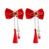 Joyería para niños borla flor accesorios para el cabello horquilla accesorios para la cabeza Hanfu Año Nuevo Niña princesa bebé tocado clip de flor